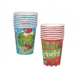 BICCHIERI IN CARTA GRINCH 8pz