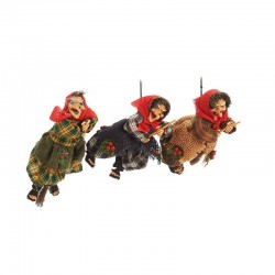 BEFANINE IN RESINA DA APPENDERE 20cm ass.ti