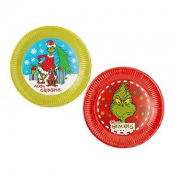 PIATTI IN CARTA ø23cm GRINCH 6pz