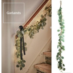 GHIRLANDA DI EUCALIPTO 160cm VERDE