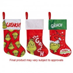 CALZA GRINCH 46cm ASS.TI 1pz