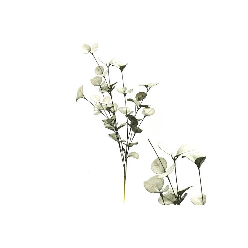 STELO CON FOGLIE VERDE CHIARO IN PLASTICA H.54cm