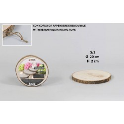 BASE DISCO LEGNO ø20cm 2pz