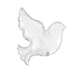 PALLONE MYAR COLOMBA 34" 86cm BIANCO HOLOGRAPHIC