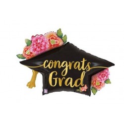 PALLONE MYLAR 31" 78cm TOCCO LAUREA FLOREALE