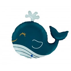 PALLONE MYLAR 26" 66cm BALENA