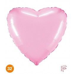 PALLONE MYLAR CUORE 32" 80cm ROSA RC