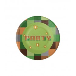 PIATTI DESSERT 18cm MINECRAFT 8pz