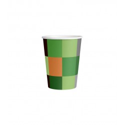BICCHIERI IN CARTA 200cc MINECRAFT 8pz