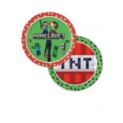 PIATTI ø23cm MINECRAFT 8pz