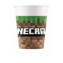 BICCHIERE CARTA 200ml FSC MINECRAFT 8pz