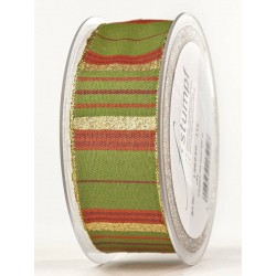 NASTRO TESSUTO LAME' CHALET mm40x20mt VERDE OLIVA