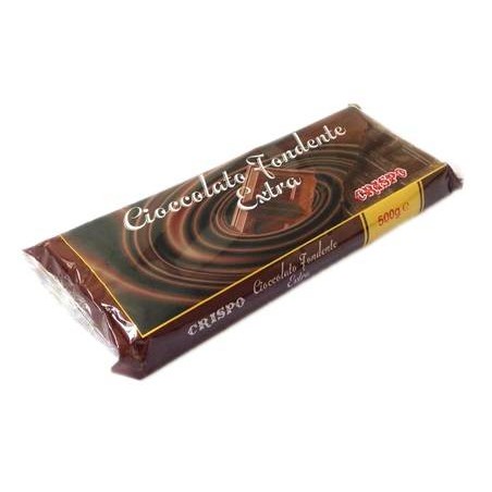 TAVOLETTA CIOCCOLATO FONDENTE 500gr CRISPO