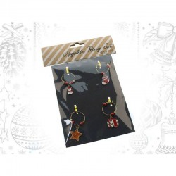SET ANELLI SEGNAPOSTO NATALIZI ass.ti 4pz