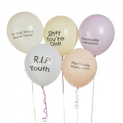 SET PALLONCINI FRASI DIVERTENTI 12" 30cm 5pz