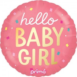 PALLONE MYLAR HELLO BABY GIRL