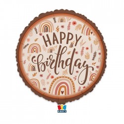 PALLONE MYLAR 45cm HAPPY BIRTHDAY BOHO