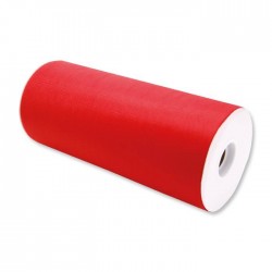 TULLE ROTOLO cm25x100mt ROSSO BIG