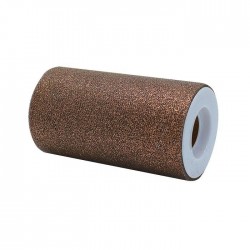 TULLE ROTOLO cm12,5x25mt RAME GLITTER