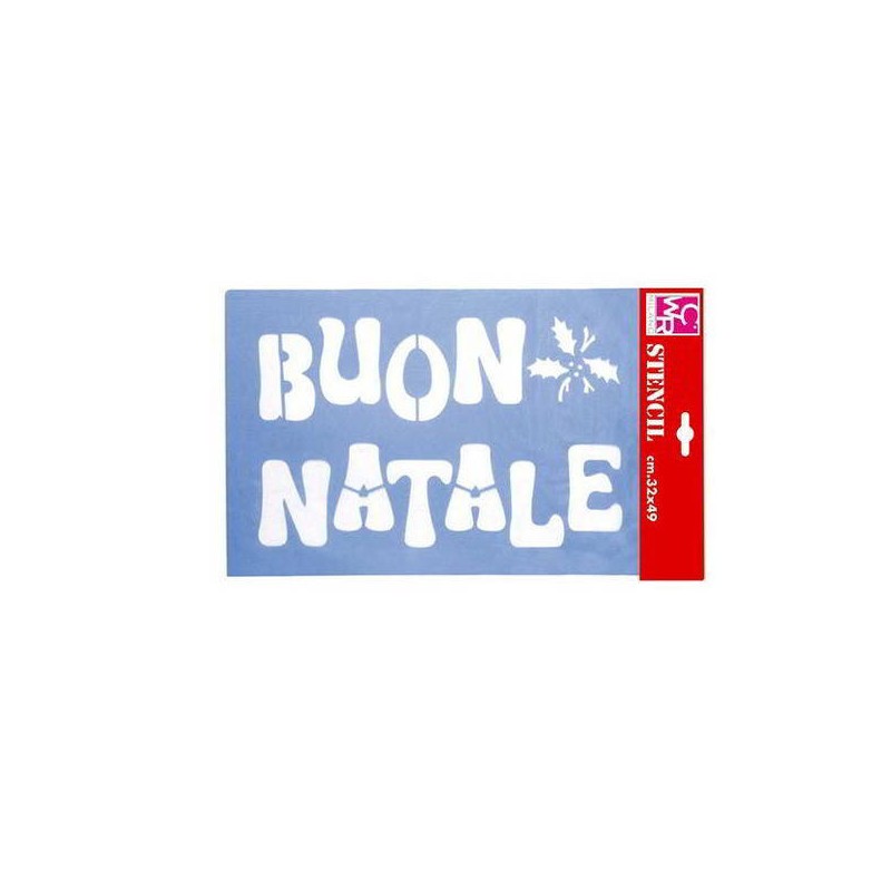 STENCIL SCRITTA BUON NATALE 32x49cm ART.2132