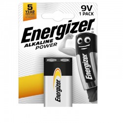 BATTERIA ALKALINE POWER 9V 1pz ENERGIZER