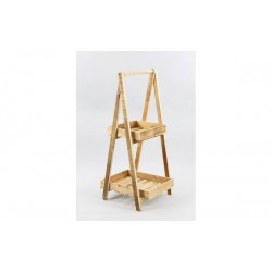 ESPOSITORE IN LEGNO NATURALE 40x40x90cm