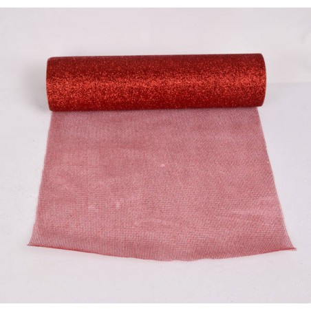 RETINA GLITTERATA mm300x10mt COL.31 ROSSO