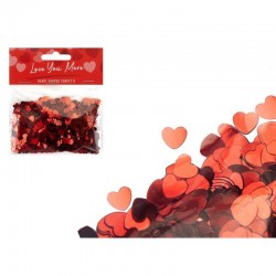 CORIANDOLI CUORE ROSSO 20gr