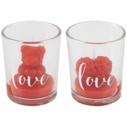 MINI CANDELA LOVE ROSSO ASS.TI 1pz