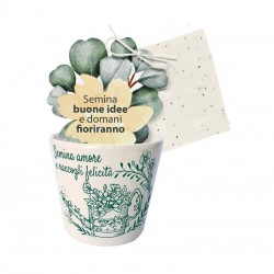 VASETTO ANNAFFIATOIO CON CARTA PIANTABILE ø7,5x7cm