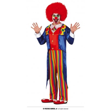 COSTUME CLOWN PAGLIACCIO TUTA E GIACCA TG.52/54