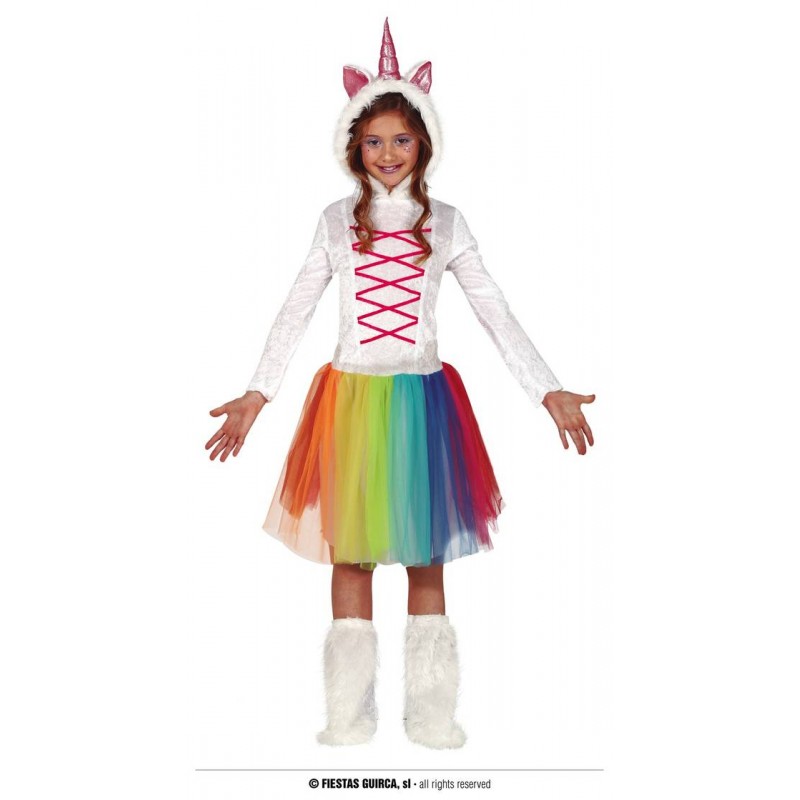 COSTUME UNICORNO MANICA LUNGA 5/6 anni