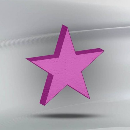 SAGOMA POLISTIROLO PASTELLO STELLA 3cm FUCSIA