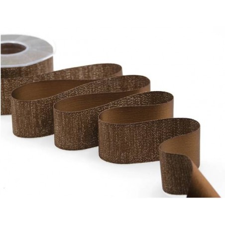 NASTRO RASO BOUTIQUE LAMè mm40x20mt COL.49 MARRONE