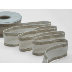 NASTRO BACCARAT LUMINOSO mm40x20mt COL.1 BIANCO