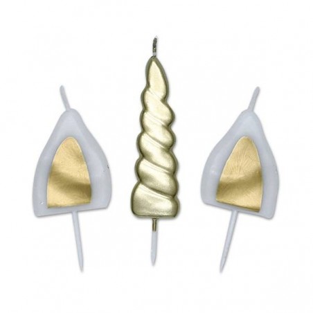 CANDELA SET UNICORNO 13cm