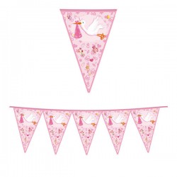 FESTONE BANDIERINE BENVENUTA ROSA 6mt