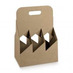 CESTELLO 6 BOTTIGLIE 19,5x13x29cm AVANA