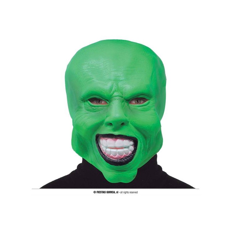 MASCHERA DIABOLICO VERDE LATEX