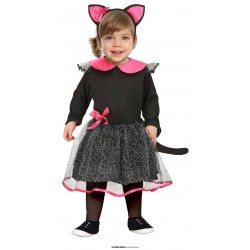 COSTUME GATTO NERO BIMBA 12-18 MESI