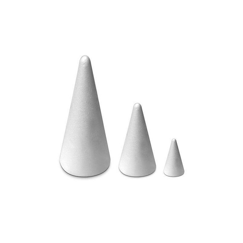 CONO POLISTIROLO ESPANSO H.25x10cm CWR