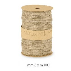 ROTOLO CORDINO JUTA NATURALE mm2x100mt