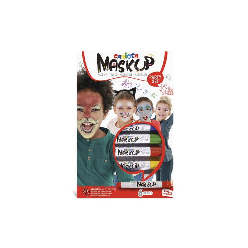 MASK-UP CARIOCA PARTY SET 6pz