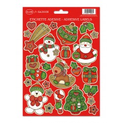 ETICHETTE NATALIZIE SOGGETTI ASS.TI 24x17cm ELLEBI