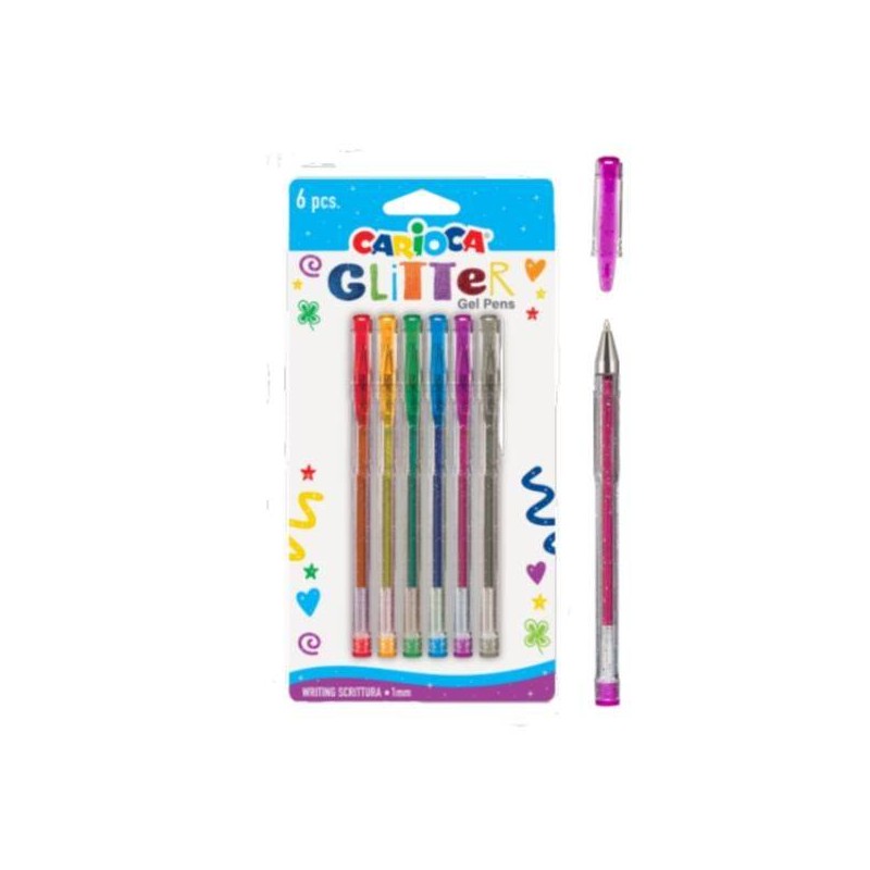 CARIOCA PENNE GLITTER 6pz