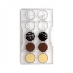 STAMPO POLICARBONATO TONDO LISCIO E ZIGRINATO 10 CAVITà