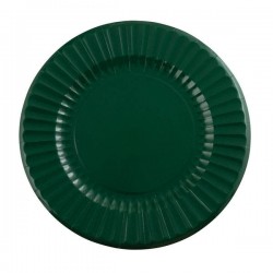 PIATTI CARTONCINO ROUND SHAPE VERDONE 33cm 6pz