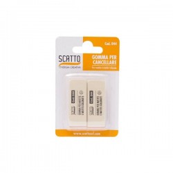 GOMMA NATURALE BIANCA 2pz SCATTO