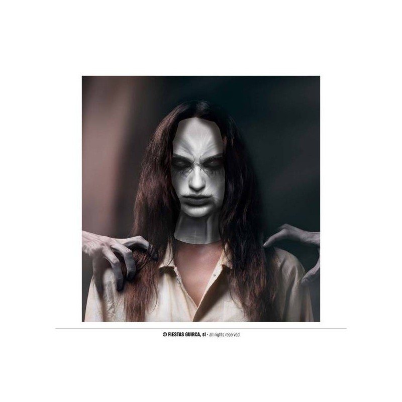 MASCHERA A CAPPUCCIO RAGAZZA HORROR TELA