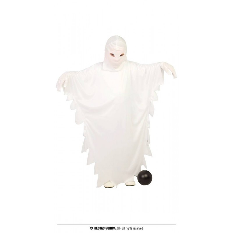 COSTUME FANTASMA BAMBINO 7- 9 ANNI